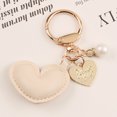 thumbnail image 4 of Kkkded Key Chain Pearl - Decorated Key Chain - Faux Leather, Heart Pendant, for Backpacks, 4 of 7