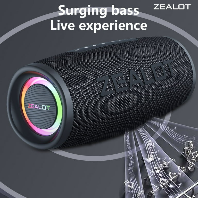 ZEALOT Bluetooth S56 40W IPX6防水2631さん専用 ZEALOT-S56 Bluetooth Speaker 40W Output Power Bluetooth