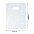 thumbnail image 3 of Milisten 100pcs Flower Pattern Plastic Bags One-off Plastic Tote Bag Chic Gift Bags, 3 of 6