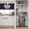 thumbnail image 5 of LALILO Kitchen Curtains and Valances Set of 3 36" Purple Window Treatment Tiers for Window Decor, 5 of 5