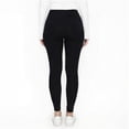 thumbnail image 4 of Hitime Women's Leggings Super Soft Stretchy High Waisted Full Length Black Sizes L-XL Yoga Workout Running, 4 of 8