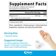 Klean ATHLETE Klean Magnesium | Supports Ability to Produce and Utilize Energy (ATP), Contract and Relax Muscles and Improves Recovery Time* | NSF Certified for Sport | 90 Vegetarian Capsules