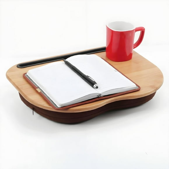 UTAH-Laptop Lap Desk,Portable Computer Laptop Stand,Comfortable Bamboo Lap Desk with Cushion Fits 15.6" Laptop for Couch, Bed, Home & Office