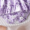 thumbnail image 4 of Gelikeya Halloween Baby Clothes for Girls Cute Pumpkin Prin Rompers + Headband 2 Piece Outfits Bodysuit (Purple, 6-12 Months), 4 of 6