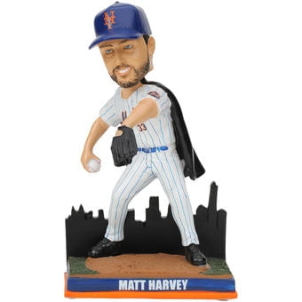 Matt Harvey New York Mets FoCo - NYC Skyline Bobblehead MLB