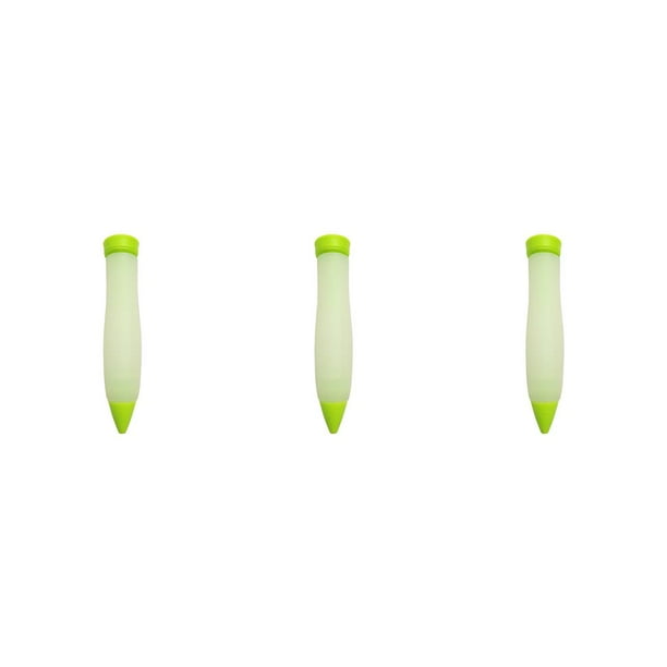 Bewildely Práctico DIY Cake Piping Pen Silicona Pastry Icing Pens Lápiz de escritura Fondant Herramienta para hornear de alta resistencia Utensilios de Type1 NO1 Bewildely CBP154803