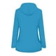 thumbnail image 3 of ICHUANYI Clearance Women Solid Rain Jacket Outdoor Plus Size Hooded Raincoat Windproof(Light Blue, L) ICHUANYI WER2023081117092, 3 of 3