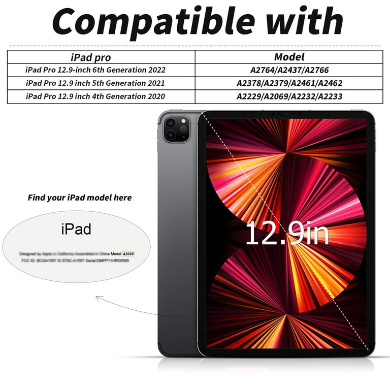 KenKe iPad Pro 12.9 6th Gen 2022/ 5th/4th Gen Case with KenKe iPad Pro 12.9 6th Gen 2022/ 5th/4th Gen Case with