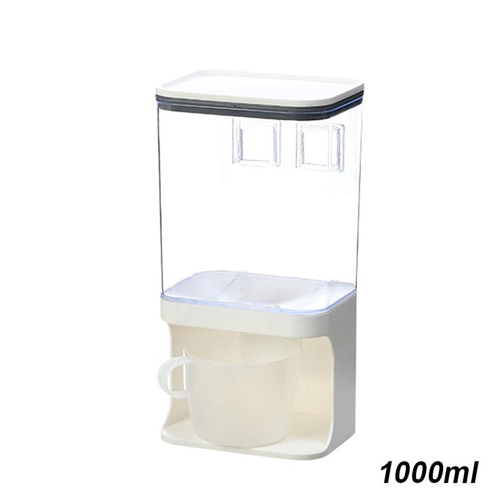 Buy Wholesale China 3 Grids Wall Mounted Dry Food Dispenser Rice Dispenser  Large Sealed 13 Lbs Rice Storage Container & Rice Dispenser at USD 6.16
