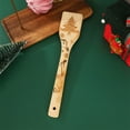 thumbnail image 3 of Taotanxi Christmas Wooden Spatula Laser Engraved Baking Wooden Spoon Holiday Cooking Tableware E, 3 of 6