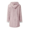 thumbnail image 4 of Winter Jackets for Women Sherpa Lined Jacket Duffle Toggle Coat Color:RD1 Size:L, 4 of 5