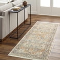 thumbnail image 2 of BoutiqueRugs Elita Traditional Runner Rug - Blue, Peach, Mustard - 2'10" x 8' Runner, 2 of 10