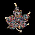 thumbnail image 3 of Bufanda disfraz regalo ropa de boda para mujer accesorio planta moda broche Pin joyería hoja de arce diamantes de imitación, 3 of 5