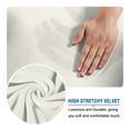 thumbnail image 6 of Stretch Velvet Plush Sofa Covers Couch Armchair Slipcover Protector with Cushion Covers, White, For 3-Seater Sofa, 6 of 13