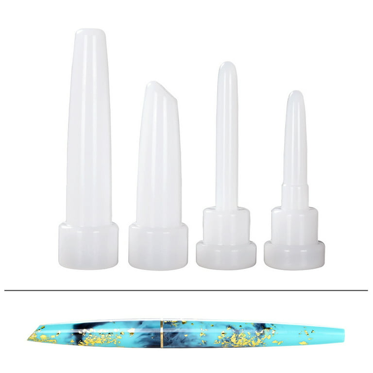 Silicone Pen Molds Resin Mold Pen Style Pen Casting Mold Epoxy Casting Mold  for DIY Pen Candle Crafts Making Projects 