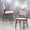 Mauve+Walnut, variant on 2 Gray Corduroy & Walnut Side Chairs - Padded Seat And Back, Scandinavian Design, D24 Foam Density, Wood Veneer, 19" W, 17" D, 220lbs Weight Load-bearing 2pcs Finish Back Cushion, Composite Foam, H,