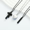 thumbnail image 6 of Personlized 3 Pcs Urn Necklace for Ashes Bulk Cremation Birthstone Cross Heart Cubic Jewelry Stainless Steel Memorial Locket for Men Women, 6 of 8