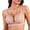 Beige, variant on Women'S Floral Triangle Bra Wireless Lace Bralette Racerback Plunge Lightly Lined Beige XXL(XXL)