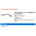 thumbnail image 2 of Booster Vacuum Hose - Compatible with 2006 BMW 330i - Original, 2 of 2