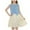 Sky Blue, variant on Edvintorg Summer Dresses for Girls 2025 Cute Sleeveless Camisole Princess Dress Solid Color A-Line Dress Children's Beach Vacation Clothes 2-8 Years