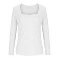 thumbnail image 7 of Wancir Long Sleeve Thermal Shirt for Women Light Fleece Tops Fall 2024 Crew Neck Casual Basic T-Shirts, 7 of 7