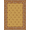 Tan Brown Rust, Pattern 14, variant on ODIKA 8'x10' Washable Area Rug Southwestern Stripe Spotted Boho Border Farmhouse Motif Refined Structured for Dining Room, Large Office, Lounge, Non-Slip Chair-Friendly Mat