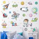 thumbnail image 2 of 2 Creative Space Cartoon Astronaut Wall Stickers Children, 2 of 5