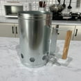 thumbnail image 3 of Shoreew Charcoal Chimneys Starter Extra Large Capacity Small Chimneys with Wooden Handle for Charcoal Grill And BBQ, 3 of 6