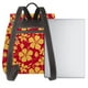 thumbnail image 3 of Balery Red Vintage Flowers Mochila de Cuero para Mujeres, Gran Capacidad, Bolsa de Viaje Multifuncional, Mochila de Cuero y Bolsa de Hombro para Mujeres, 3 of 4