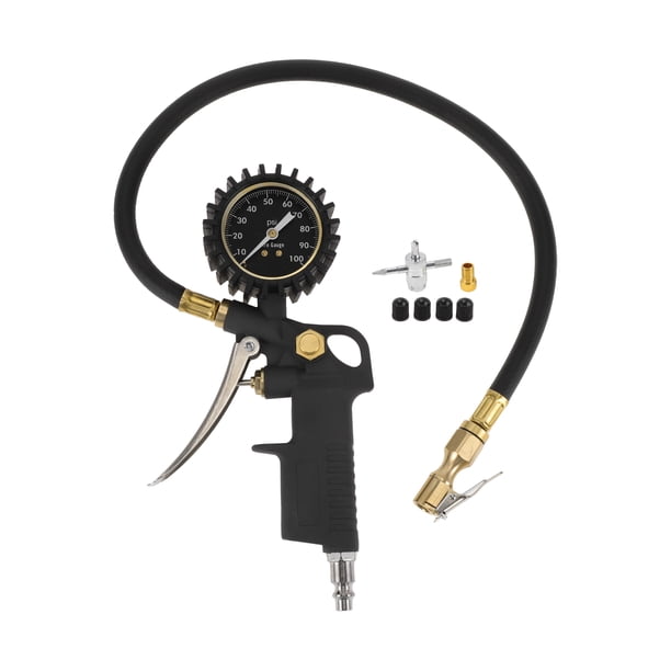 1 juego de medidor de presión de neumáticos universal Gear Sets Air Chuck 0-100PSI GHI07-100PSI medidor de presión de aire para automóvil