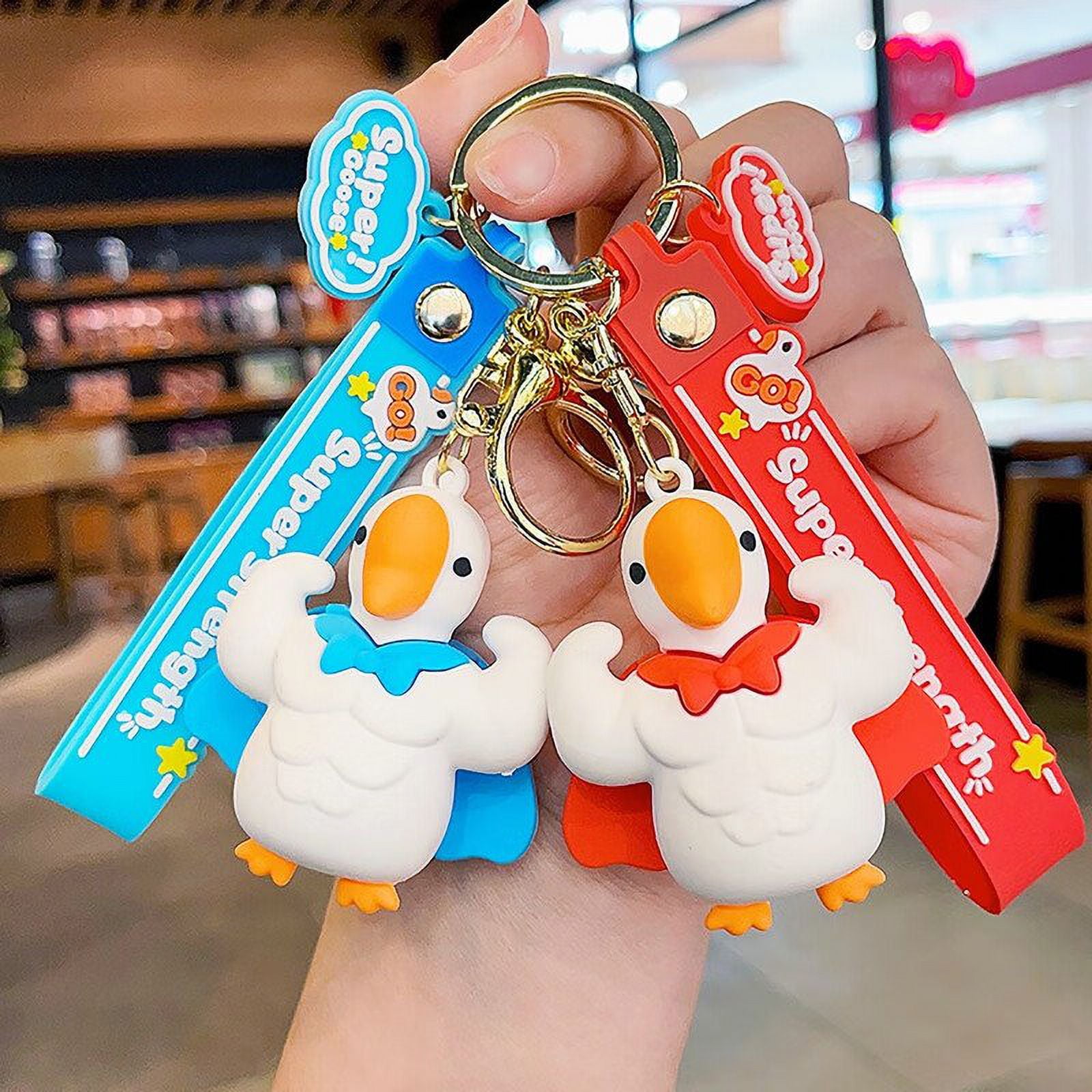 Goose Keychain Goose Keychain 3D Doll Letter Strap DIY Gift Animal Mighty Goose Car Key Ring Pendant Backpack Ornament Walmart