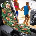 thumbnail image 4 of Binienty Tropical Parrot Floral Waterproof Sweat Towel Seat Cover After Gym Beach Swimming Washable Absorbent Car Seat Towel for Van Cars SUV, 4 of 8