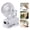 White, variant on Portable Misting Clip on Fan, Rechargeable Quiet Small USB Desk Fan with 360° Rotating Desk Clip & Digital Display Fan, Cooling Travel Fan for Camping Beach Outdoor Water Mist Use, Black
