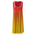 thumbnail image 4 of Moda Mujer Vestidos Verano Impresión Casual Sin mangas Vacaciones Playa Mini vestido Fridja hjkh2879, 4 of 4