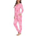 thumbnail image 2 of SCRAWLGOD Dog Paw Women's Pjs Sets for Women Long Sleeve and Pants Pajama Set with Pockets Crewneck Ladies 2 Piece Pajamas Soft Womens Lounge Set Size 5XL, 2 of 6