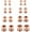 Rose Gold, variant on 16PCS Screw Ear Tunnels Stretching Kit Stainless Steel Gauge Plugs Expanders Set 14G-00G