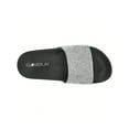 thumbnail image 4 of Women Rhinestone Decor Outdoor And Indoor Glamorous Black Flat Slides Rhinestone Slide Sandals, 4 of 5