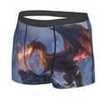 thumbnail image 5 of Goofa Winter Fire Dragon Printed Men's Boxer Briefs Underwear, Moisture-Wicking Underwear, Trunk,Soft and Breathable Cotton Underwear-X-Large, 5 of 9