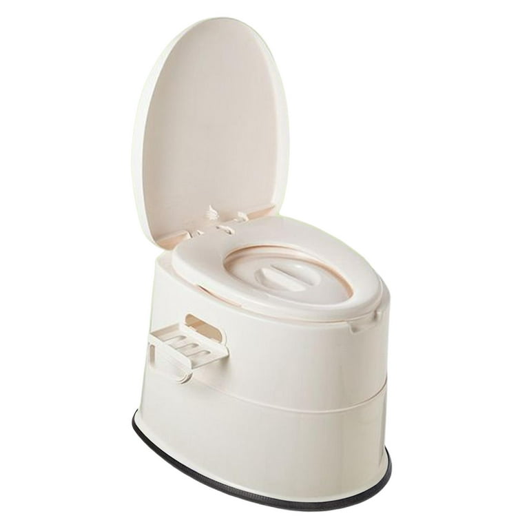 AEDILYS Portable Camping Toilet with Detachable Inner Bucket, 5.3
