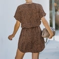 thumbnail image 4 of Vestido corto de gasa,Vestido corto de gasa Vestido corto con estampado floral Vestido corto Vestido corto Rendimiento confiable, 4 of 6