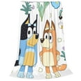 thumbnail image 6 of Lsque Bluey Pattern Fuzzy Fleece Throw Blanket Extra Large,Super Soft,Fluffy and Warm Blankets for Couch,Bed,All Season Use (40"x30"), 6 of 7