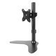 thumbnail image 1 of Soporte de escritorio para monitor de 14 a 27 pulgadas con brazo articulado, base grande, altura ajustable y estable, incluye soporte y base de almacenamiento para escritorio., 1 of 5