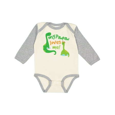 

Inktastic My PawPaw Loves Me Gift Baby Boy Long Sleeve Bodysuit