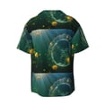 thumbnail image 2 of Disketp Men's Hawaiian Jelly Fish Print Shirts Button Down Holiday Beach Shirts-3X-Large, 2 of 7