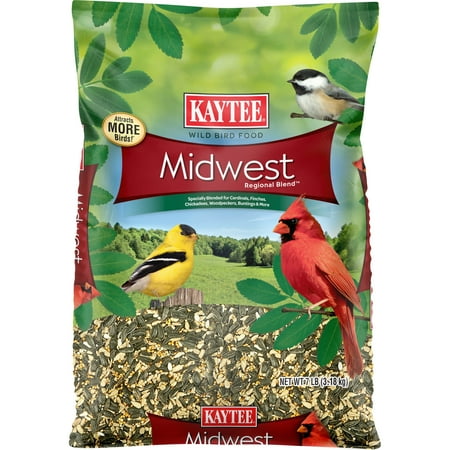 Kaytee Midwest Regional Blend, Wild Bird Feed and Seed, 7 lbs., 1 Pack, Dry