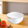 thumbnail image 4 of Cesta organizadora de cocina, escurridor de plástico apto para alimentos, ahorra espacio, contenedor para verduras, utensilios, resistente, fácil de limpiar, multiusos., 4 of 6
