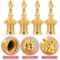 thumbnail image 6 of Viveous 6pcs Lamp Finial Replacement Gold Lamp Finials Lamp Cap Knob Decorative Lamp Shade Screw Topper for Table and Floor Lamps, 6 of 11