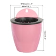 thumbnail image 2 of Unique Bargains 4 Inch Self Watering Plant Pot Hanging Planters with S Hooks, Pink 3 Pack, 2 of 7
