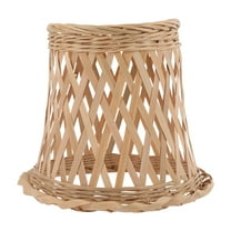 OUNONA Plug Lampshade Lamp Shade Screen Lamp 18.5x16.5cm Beige