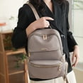 thumbnail image 1 of Mochila universitaria para mujer, resistente al agua, con correa ajustable, Bolso de viaje para mujer al aire libre, 1 of 6